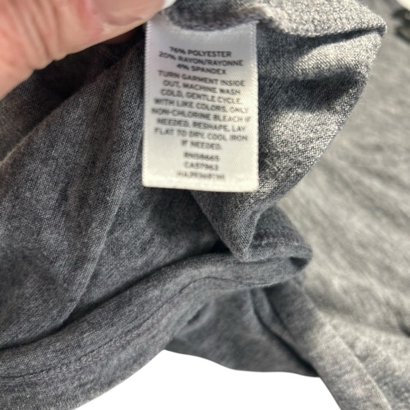 Halogen Rouched Side Crew Neck Long Sleeve Shirt Sz Small - Picture 10 of 10